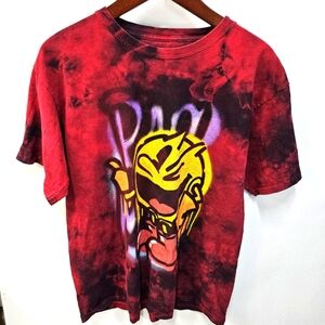 Pacman tie dye t shirt size‎ Large